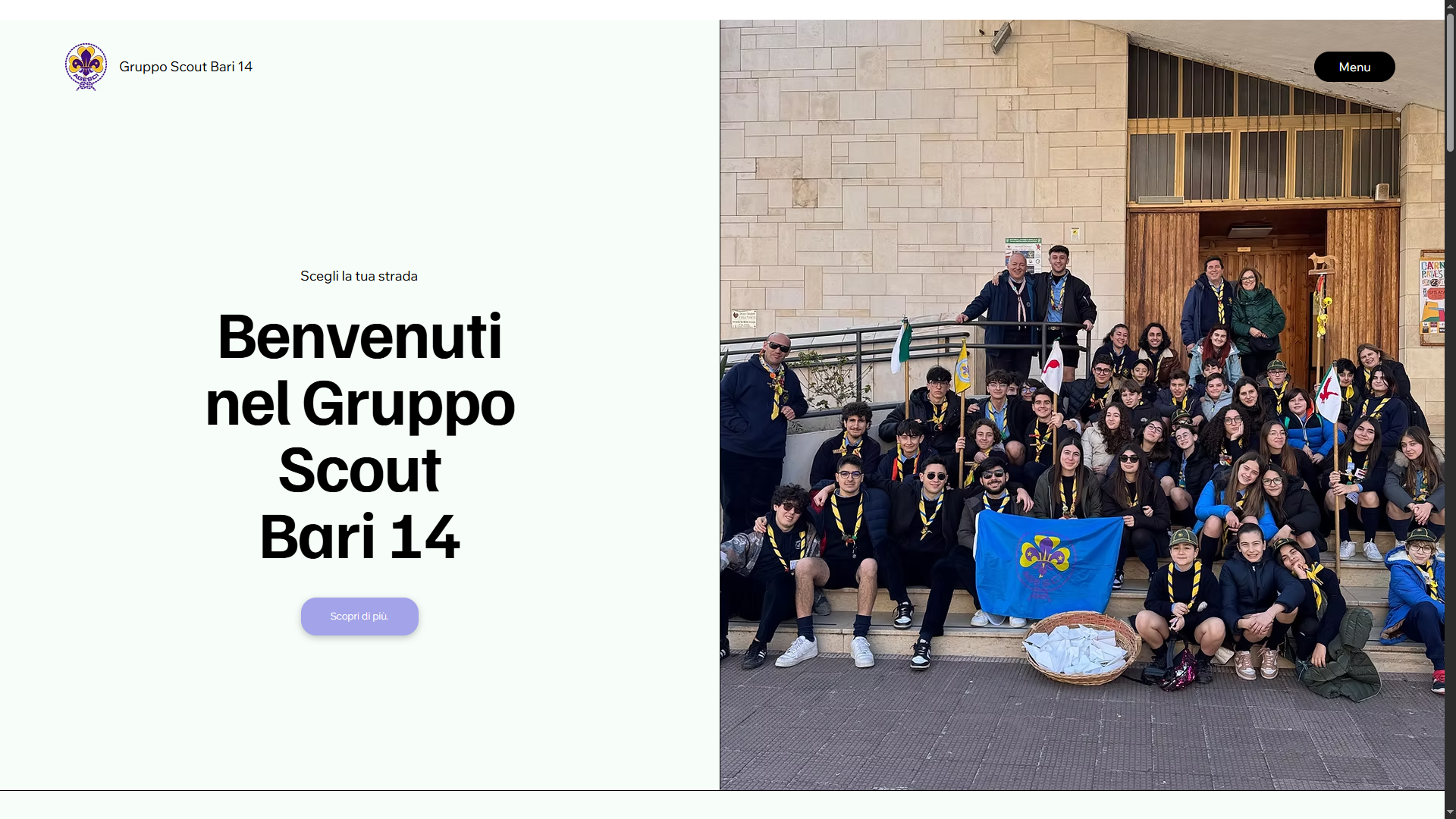 Sito vetrina per Gruppo Scout Bari 14